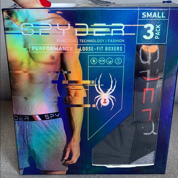 Spyder Underwear & Socks Spyder Mens 3 Pack Performance Loose Fit